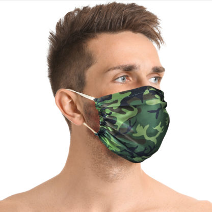 mascherina modello camouflage