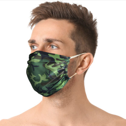 mascherina modello camouflage