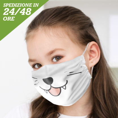 mascherina modello gatto
